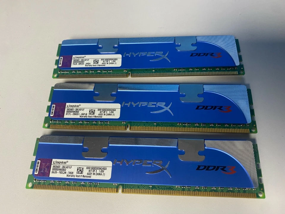 Kingston Hyper 6GB DDR3 Desktop Memory KHX1600C9D3K3/6GX - Image 3 of 4