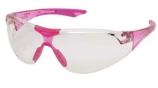 Elvex Delta Plus Avion Slim Fit Kids Safety/Shooting Glasses Pink Tint Lens/Pink