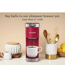 Keurig K-Mini Plus Single Serve K-Cup Pod Coffee Maker, Cardinal Red