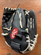 Rawlings Softball Glove Black WFP115MT 11.5 in Leather Fastpitch Mitt RHT