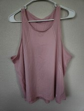 Under Armour Sleeveless Activewear Fitted Tank Top Pink Womens Large