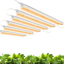 Led Grow Lights for Indoor Plants Full Spectrum,T8 2FT 144W 6X24W High Output G