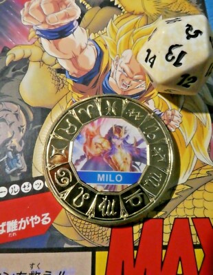 SAINT SEIYA GOLD METAL COIN CARD M100 KARTE MEDAILLE TICKET KNIGHT MILO NEU MINT
