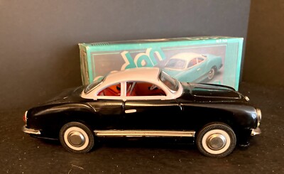 New Toy Volkswagon Karmann Ghia 10” Tin Friction Original Toy Car