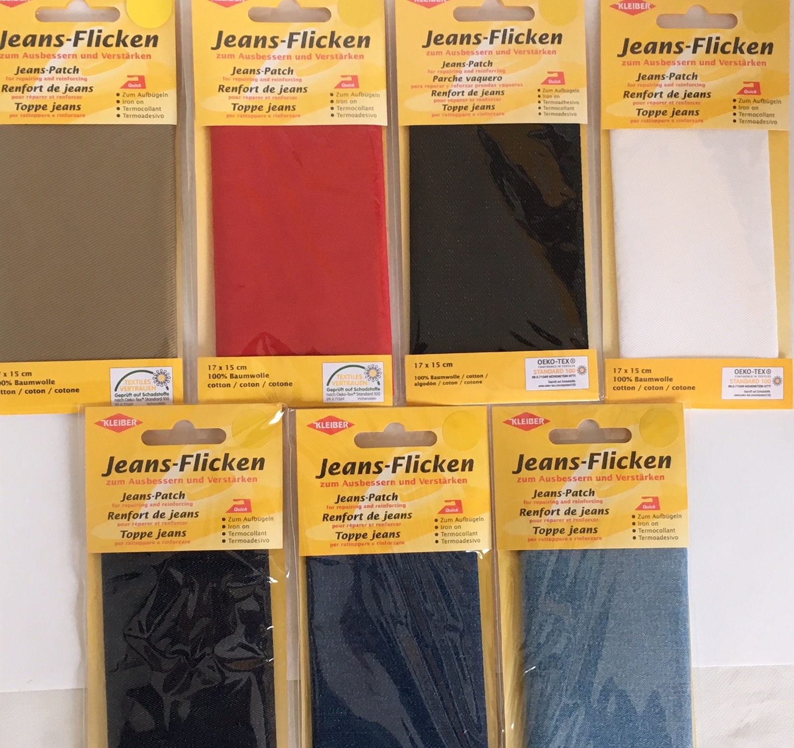 Iron-On Jeans Repair Patches 17x15cm for Denim Fix-image