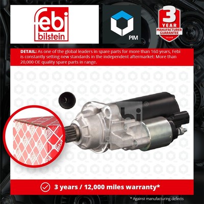 Starter Motor fits SKODA YETI 5L 2.0D 09 to 17 02M911023P 02M911023PX 02M911024A