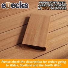 Top Quality Smooth / Ribbed Hardwood Balau Decking 90mm x 19mm Reversible
