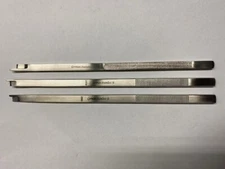 3 Pcs NEIVERT Anderson  Osteotome 8" with Single Guard (Straight, Left, Right )