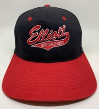 Elliott Turbomachinery Cap Hat Adult Snapback Red Black Cotton