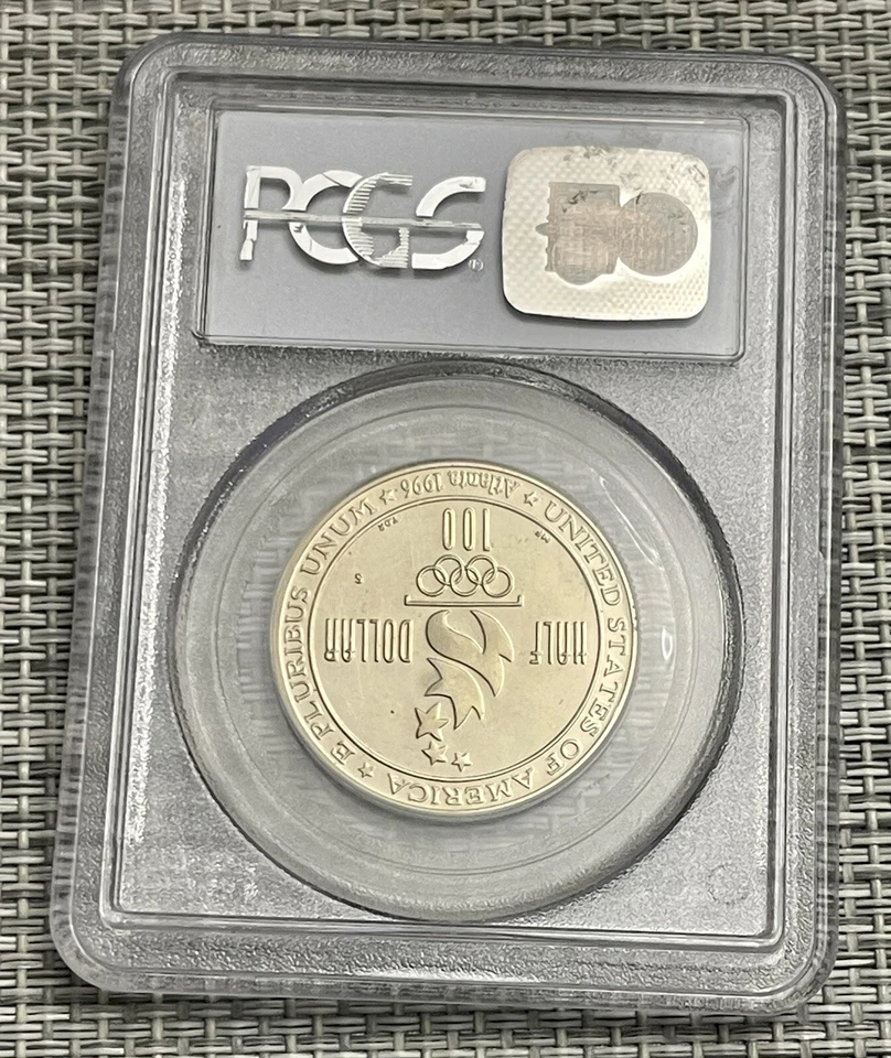 1996-S 50C Olympics Soccer Commemorative Half Dollar PCGS MS 69 DCAM | UNC BU #A - Image 2 of 4