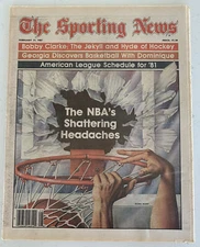 The Sporting News  February 21,1981 NBA Basketball Patrick Ewing (B36)