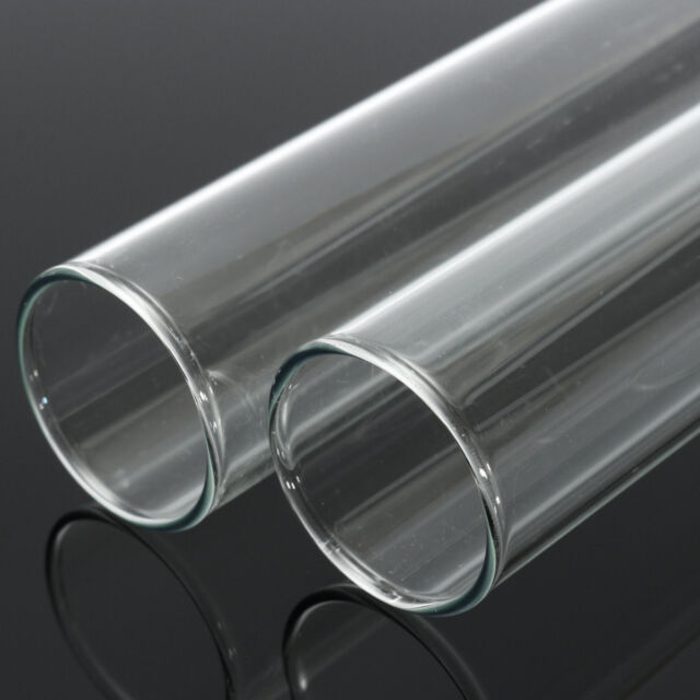 5pcs/lot Transparent Glass Blowing Tubes 75-200mm Long Thick Wall Test Tube