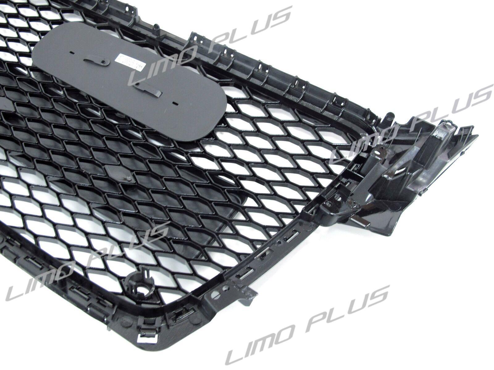 RS4 Style Gloss Black Honeycomb Front Grille Grill for AUDI A4 S4 B8 2009-2012