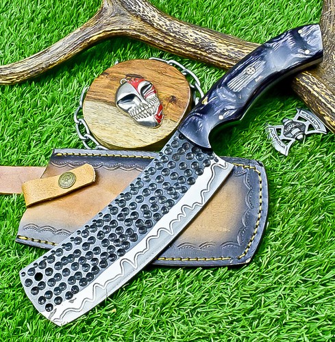 Custom Made High Carbon Steel Chopper Knife - Profi Metzgermesser SN-2515 - Bild 2 von 10