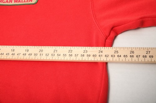 Morgan Wallen Sweatshirt Mens Extra Large Red Crew Neck 865 One Night At A Time - Picture 7 of 10