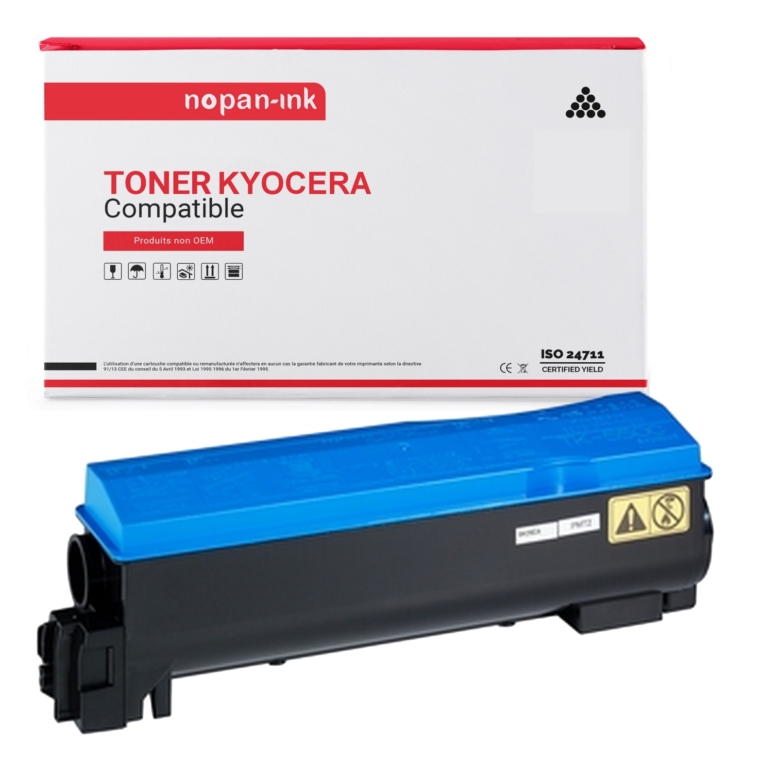 Toner KYOCERA TK560C Cyan compatible NOPAN-INK pour imprimante laser