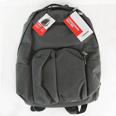 WENGER CityGo 16'' Laptop & Tablet Backpack Gray Padded RFID Stabilizing  (NWT)