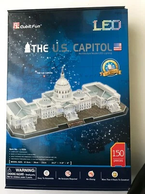 Puzzle 3D The Capitol Hill LED USA / 2a scelta / rimanenze CubicFun luce Light