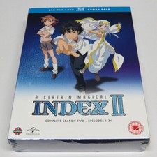 A Certain Magical Index II Complete Season Two Blu-Ray + DVD Combo Pack 1-24 NEW