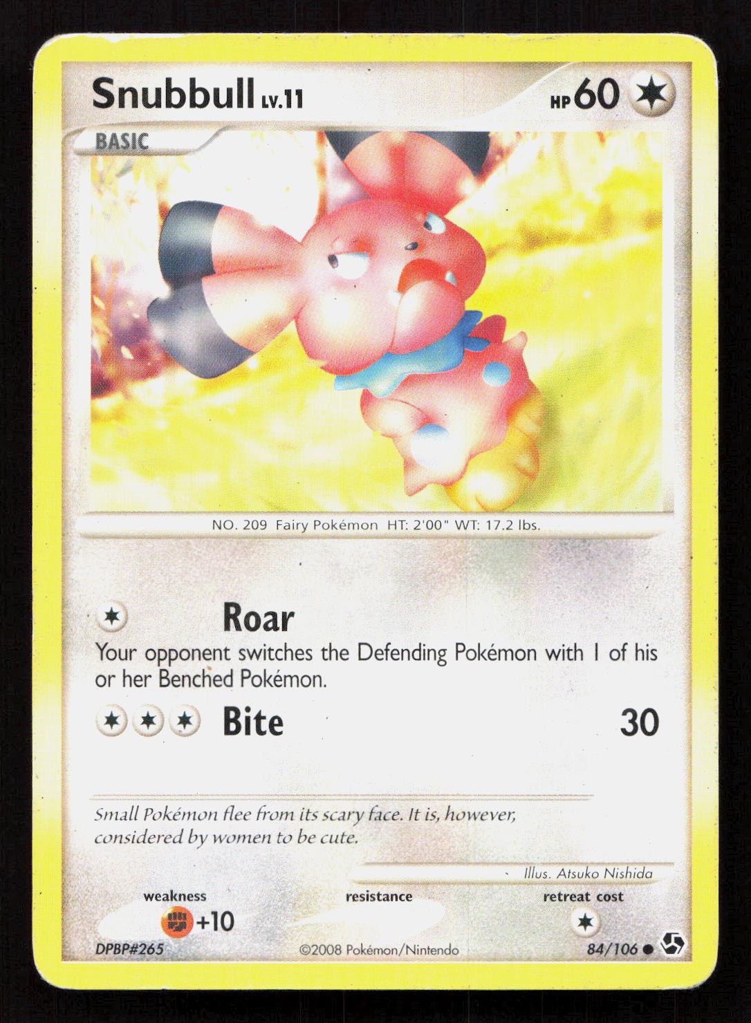Pokemon SNUBBULL 84/106 GREAT ENCOUNTERS