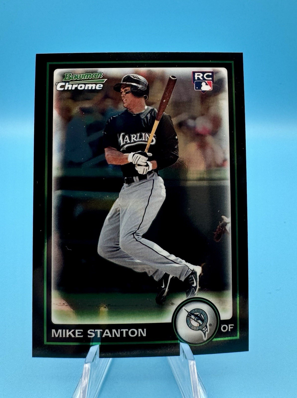 2010 BOWMAN CHROME ROOKIE MIKE (GIANCARLO) STANTON #198 MARLINS