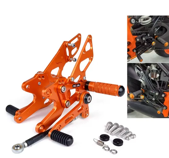 Juego trasero ajustable CNC reposapiés para KTM 1290 Super Duke R/GT 14-19 Foto 2 de 4
