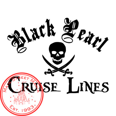 Black Pearl Cruise Lines Sticker Decal Pirates of the Caribbean Disney Inspired