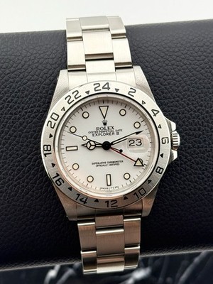 Rolex Explorer II GMT Date - 16570 Polar Dial - Clean 40mm Watch - X Serial 1991