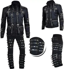 King Singer Michael Jackson Concert "Bad" Cosplay Complete Costume & Jacket