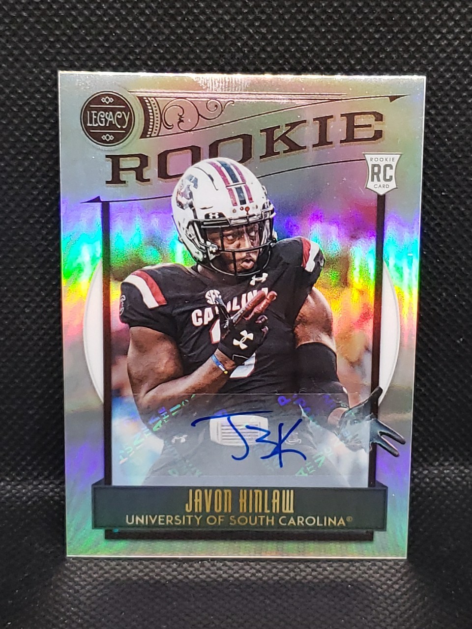 Javon Kinlaw Panini Legacy #166 Premium Edition-Silver