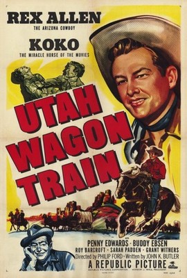 Utah Wagon Train Poster 27x40 Rex Allen Penny Edwards Buddy Ebsen