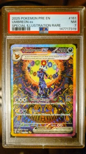 2025 Umbreon ex 161/131 PSA 7 Pokémon Card