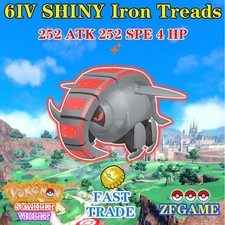   POKEMON 6IV SHINY Iron Treads  EVS   SCARLET and VIOLET  Online delivery  