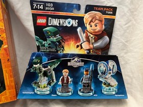 Lego Jurassic World lot - Dimensions Owen pack 71205, Triceratops ambush 76950