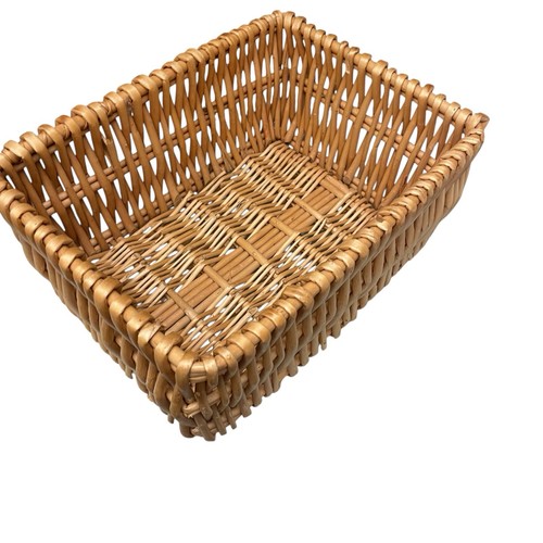 "Cesta de mimbre de almacenamiento rectangular 9"" x 12"" x 5""" - Imagen 4 de 9