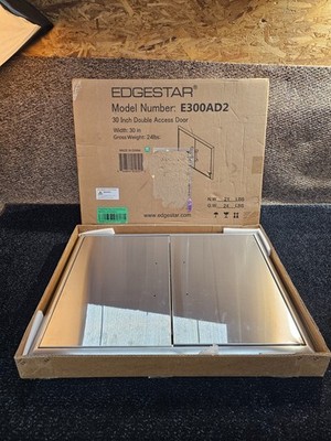 EdgeStar E300AD2 Stainless Steel 30'' Double Access Door with 2 Handle