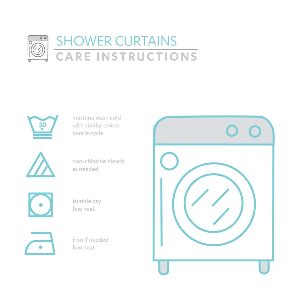 Lush Decor, Light Gray Ruffle Shower Curtain | Floral Textured Vintage Chic - Image 4 of 4