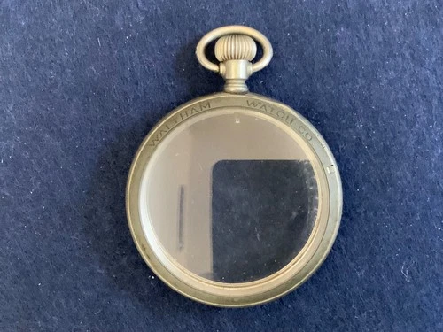 Antique SALESMANS Waltham 16s Open Face Pocket Railroad Watch Display Case