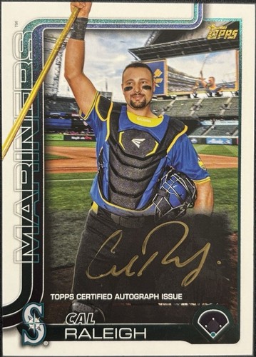 2025 Topps Archives Signature Series Cal Raleigh 2022 RC Rookie 
