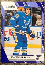 Brayden Schenn #251 2023-24 O-Pee-Chee Blue Border Parallel - St. Louis Blues