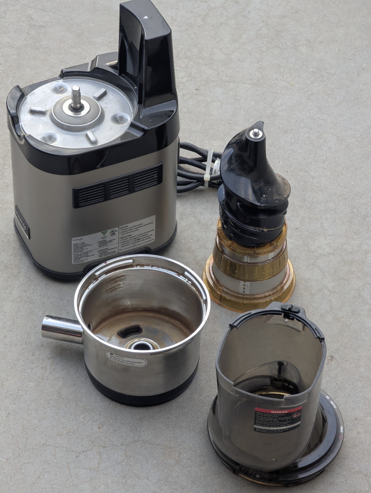 Kuvings Stainless Steel Masticating Juicer Master Chef CS700