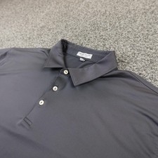 Peter Millar Polo Shirt Mens 2XL Gray Summer Comfort Performance Golf Stretch