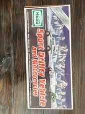 2004 HESS TOY TRUCK SPORT UTILITY VEHICLE AND MOTORCYCLES NEW IN BOX