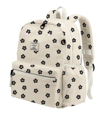 15 H Corduroy Kids Backpack for Boys 6-10 Boys Girls Backpacks for Elementary