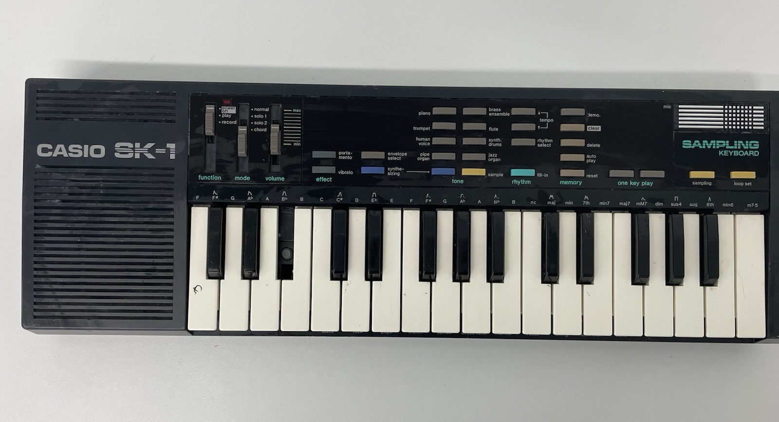 PCasio SK-1 Portable 32 Key Sampling Keyboard Tested Works - No power Cord