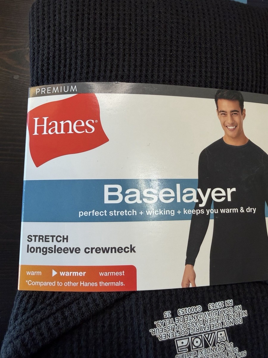 Hanes premium base layer long Sleeve Shirt Size large # 198 | eBay