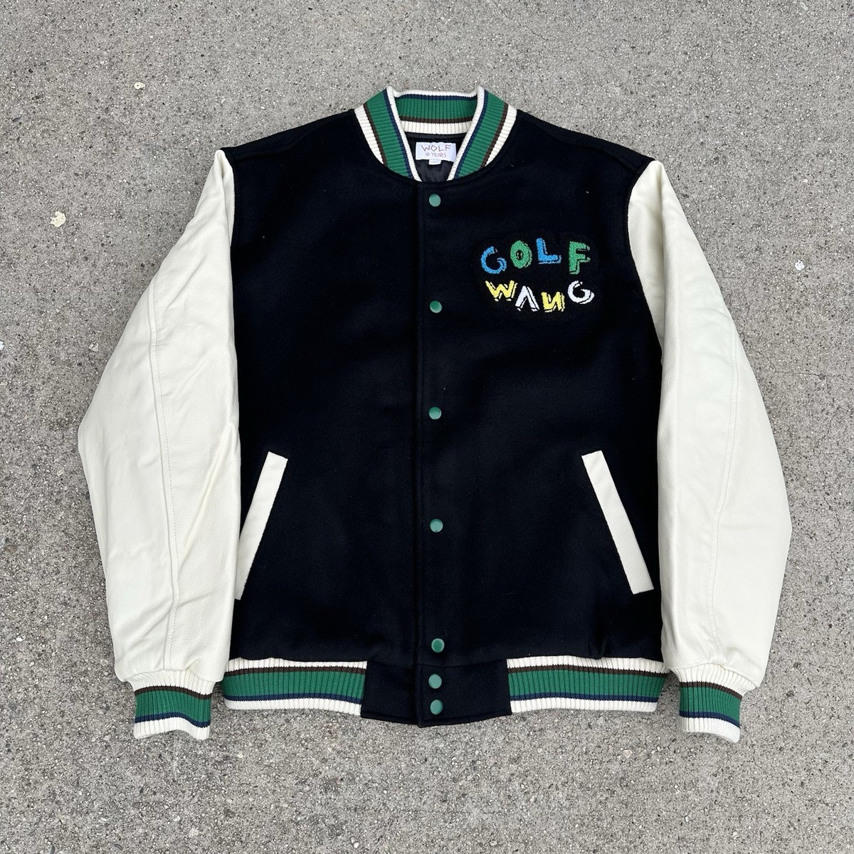 Golf Wang 10th Anniversary Letterman Varsity Jacket Large Tyler
