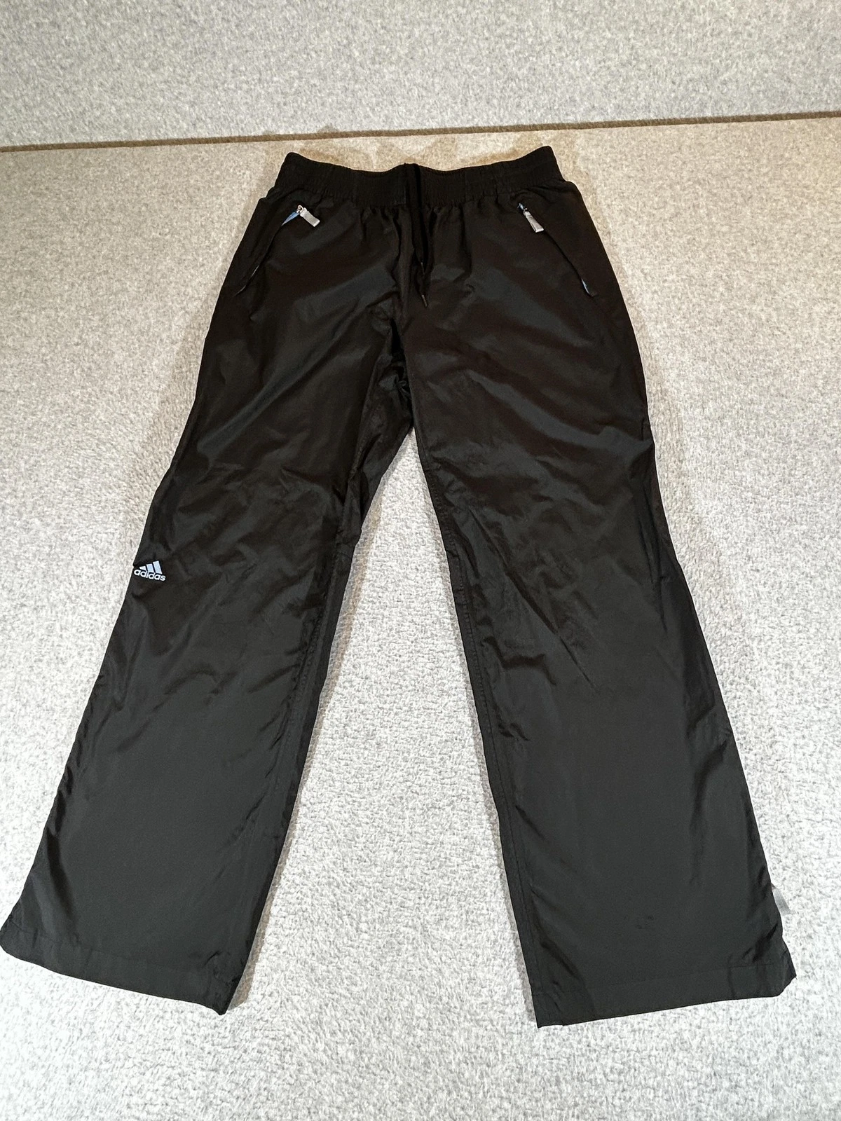 Adidas Pants Men Medium Black Windbreaker Rain Packable Running Athletic Outdoor
Opens in a new wind