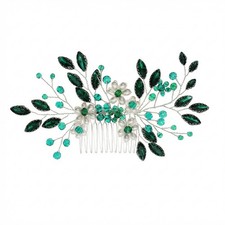 Vintage Hair Combs Forest Style Sparkling Headwear for Women Bridesmaid Wedding