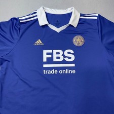 Leicester City 2022/23 Home Shirt | Adidas Aeroready | Size 2XL | FBS Sponsor